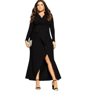 City Chic Black Maxi Dress